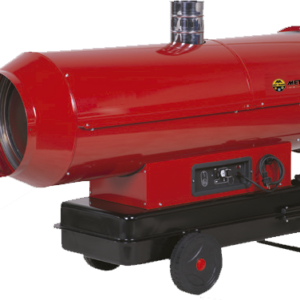 Kachel heater 69kw diesel incl. lucht uitblaas slang (exl. diesel verbruik)