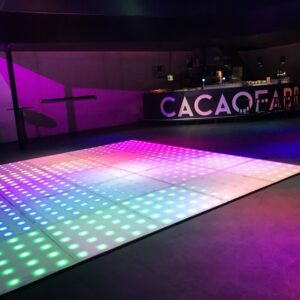 Led Dansvloer 25pixel RGB per m2. Hoogte: 4cm