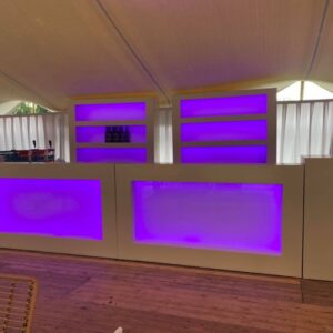 Bar ombouw wit 2m incl. LED verlichting