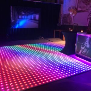 Led Dansvloer 100pixel RGB per m2 Hoogte: 3cm