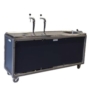 Tap- spoelbuffet 2kr. 200x50cm