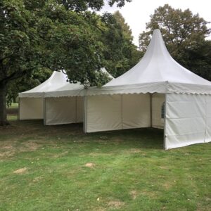 Pagode tent 5x5m incl. zijzeilen