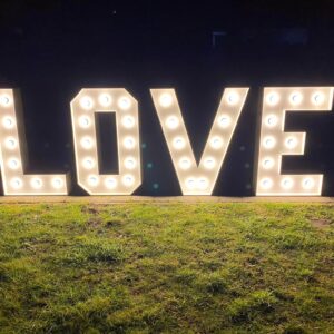 LOVE Letters met lampjes (warm wit) 1M