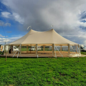 Sailcloth 10x16m incl. Zijzeilen (exclusief vloer, exclusief op en afbouw)