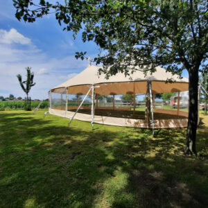 Sailcloth 10x28m incl. Zijzeilen (exclusief vloer, exclusief op en afbouw)