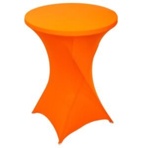 Statafel rok stretch met topcover Oranje (exclusief statafel)