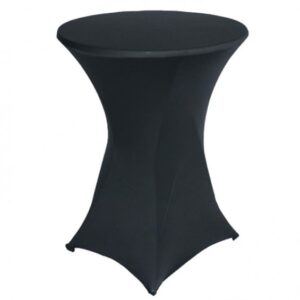 Statafel rok stretch met topcover Zwart (exclusief statafel)