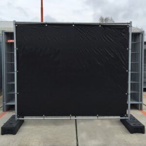 (bouw) Afzethek zwart bezeild 2,2x2m