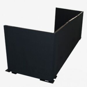 Pipe en drape Foh/Regie zwart (hoogte 1m) compleet incl. doek Set per meter