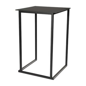 Statafel zwart met zwart blad 70x70cm