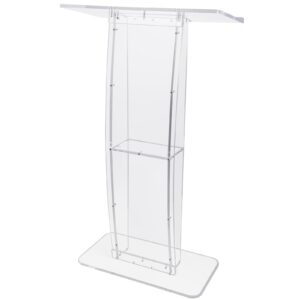 Katheder Acryl recht model (spreekgestoelte, lessenaar)