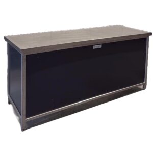 Rvs werkbuffet-tafel (klap buffet) 202x60